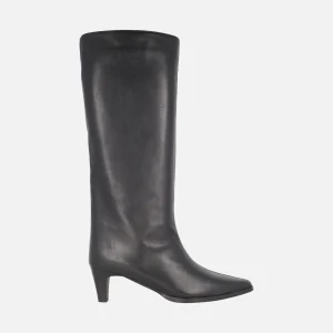 Botas altas de piel Wilma con tacones kitten