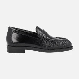 Mocasines fruncidos con antifaz Alpe Oxford en vernice negro