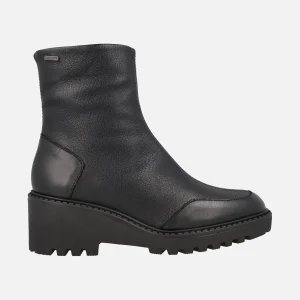 Botines negros de piel con membrana V-DRY