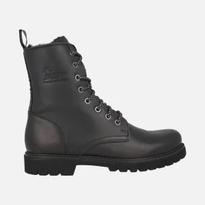 Botas de piel con cordones y forro de pelo Frisia