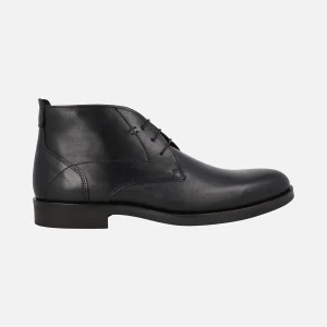 Botines lisos de cordones para hombre