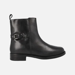 Botines con hebilla metálica para mujer