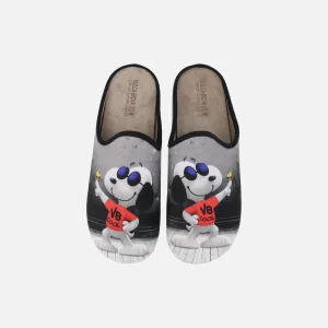 Zapatillas de casas descalzas para hombre Snoopy cool