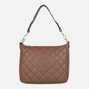 Bolsos guateados de piel con asa para hombro y bandolera