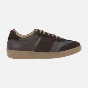 Zapatos deportivos para hombre en combinado marrón chocolate