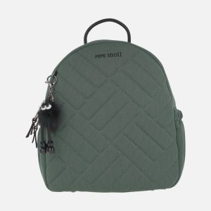 Mochilas acolchadas con adorno de llavero