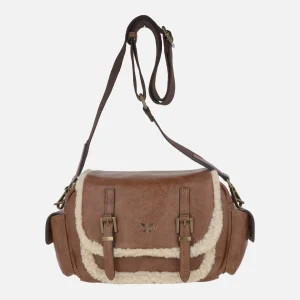 Bolsos bandolera con detalles en borreguillo Pepe Moll