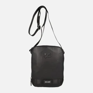 Bolsos bandolera para hombre con acabado geométrico