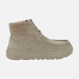 Botas de serraje hidrofugado con cordones elásticos Berna