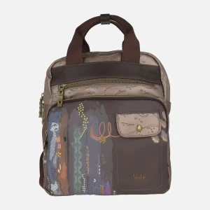 Mochilas Ventis en combinado marrón