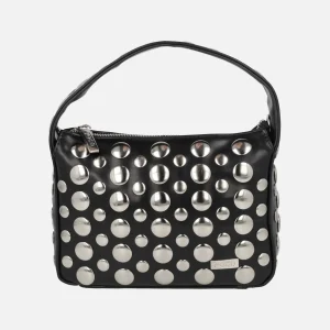 Bolsos bandolera en negro con tachas plateadas