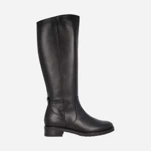 Botas altas en piel negra con membrana impermeable WondersDRY