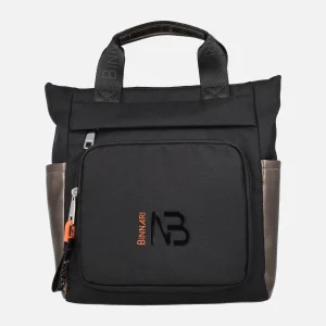 Mochilas Emile en combinado negro y bronce