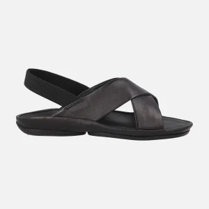 Sandalias negras de piel Right Isla
