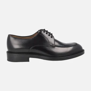 Zapatos de cordones para hombre Harrys en piel negra brillo