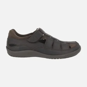Sandalias para hombre Meridian Basics en piel marrón