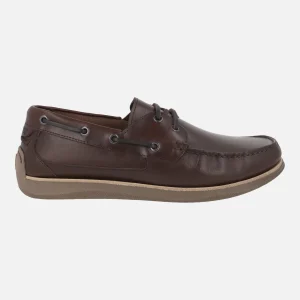 Zapatos náuticos para hombre Sailor en piel moka