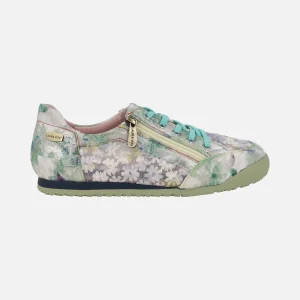 Deportivas para mujer en estampado de flores Tivanao 05 Vert