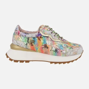 Zapatos deportivos multicolor con lentejuelas Tellao 06 Beige