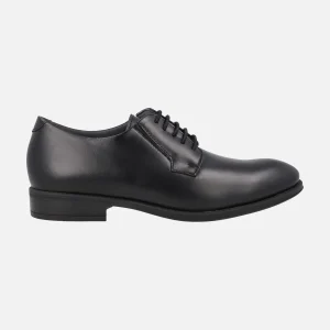 Zapatos de piel estilo blucher para hombre con elásticos laterales