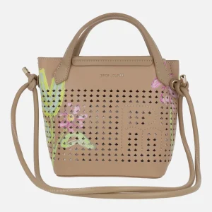 Bolsos con calados y estampado de flores 261271 Sand