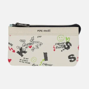 Carteras con triple compartimento y detalle de graffity
