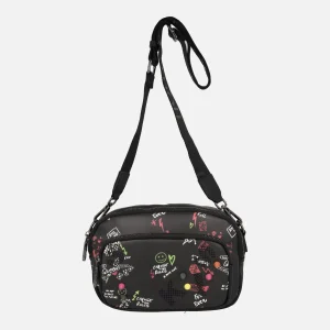 Bandoleras Pepe moll con detalle de graffity y tachas multicolor