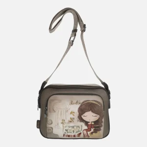 Bolsos bandolera con doble compartimento y bolsillo delantero Muse