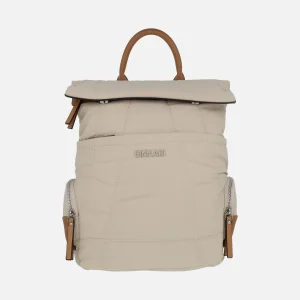 Mochilas Yuca en tejido nylon beige