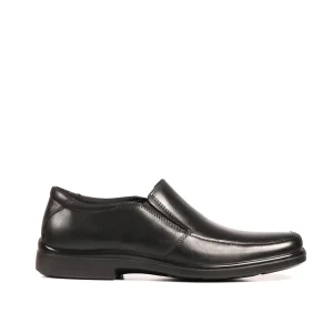 Zapatos de vestir Stock Slip on negro para Hombre