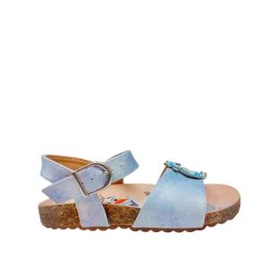 Sandalias Adelina celeste para niña