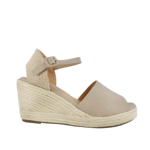 Sandalias de cuña Anaya color taupe para mujer
