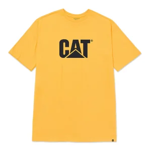 Camiseta Cat Logo para hombre color amarillo