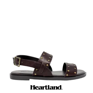 Sandalias flats Vicky color café