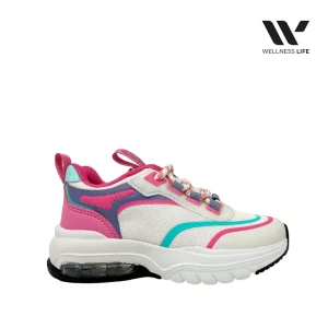 Tennis Grissel para niña color rosado y blanco