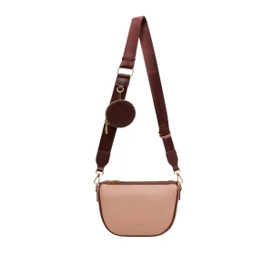 Cartera crossbody Gala para mujer color blush