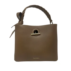 Cartera satchel Livia para mujer color café