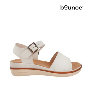 Sandalias flats Robertha para mujer color hueso