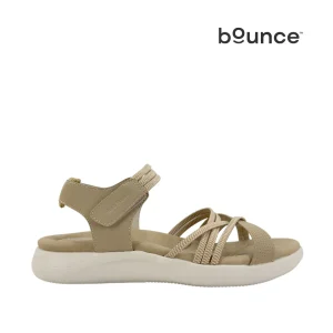 Sandalias flats Denisse 4 para mujer color taupe