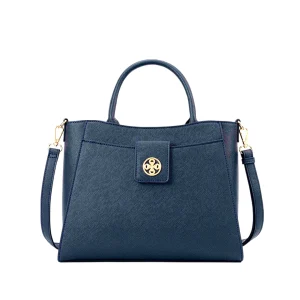 Cartera satchel Uga para mujer color navy