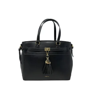 Cartera satchel Nicola para mujer color negro