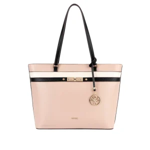 Cartera tote Tea para mujer color nude