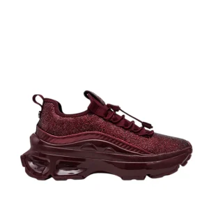 Sneakers Fabuluxe para mujer color burgundy