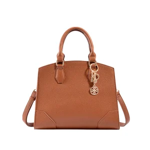 Cartera satchel Lauren para mujer color tan