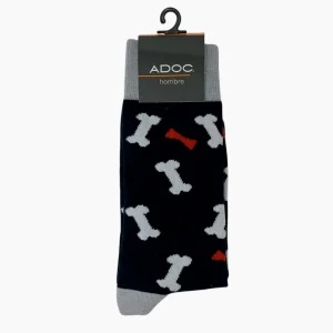 Calcetines Hueso unisex color navy