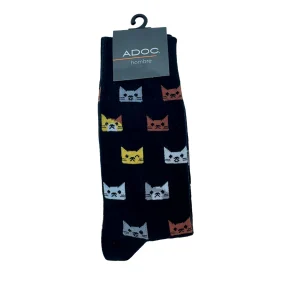 Calcetines Cat unisex color negro