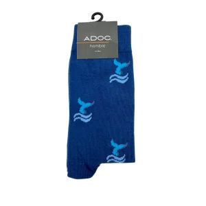 Calcetines Tiburón unisex color azul