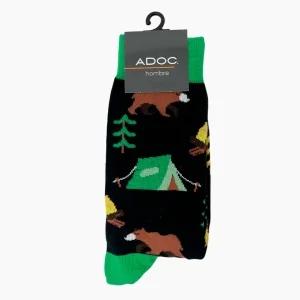 Calcetines Camping unisex color negro
