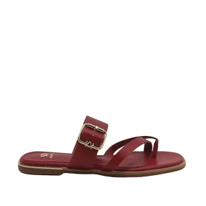 Sandalias flats Malala para mujer color rojo