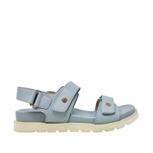 Sandalias flats Morena para mujer color celeste